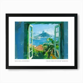 Rio De Janeiro From The Window Series Poster Painting 3 Art Print