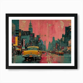 Urban Rhapsody: Collage Narratives of New York Life. New York City 12 Art Print