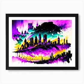 City Skyline 1 Art Print