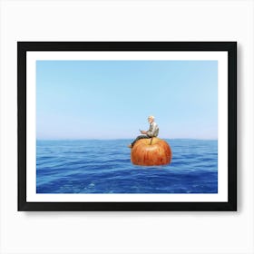 Apple On The Ocean Art Print