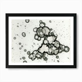 Abstract Gray Spot A Small Puppy Art Print