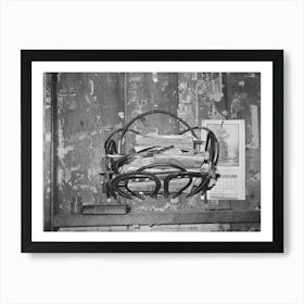 Magazine Rack In Home Of Fsa (Farm Security Administration) Client Who Will Move Onto Transylvania Project Art Print