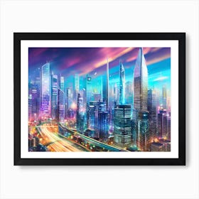 Futuristic Cityscape 69 Art Print