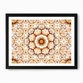 Modern Abstraction Beige Mosaic 1 Art Print