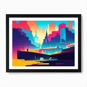 Futuristic City Art Print