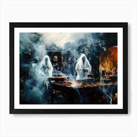 Ghosts In The Kitchen Art Print