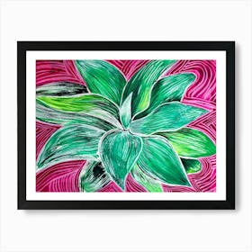 Aloe Vera Plant Art Print