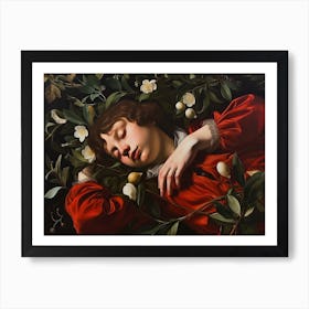 Contemporary Artwork Inspired By Caravaggio 2 Art Print