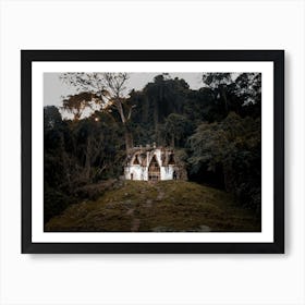 Mayan Ruins In The Jungle Of Palenque Art Print