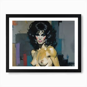 'The Nude Woman' inspired by NY studio54 Art Print