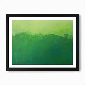 Green Landscape 4 Art Print