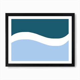 Blue Wave Art Print