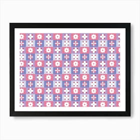 Flower Art Pattern Geometric Art Print