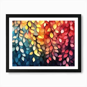 Autumn Leaves Wallpaper 4 Art Print