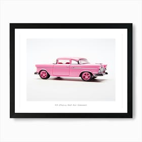 Toy Car 55 Chevy Bel Air Gasser Pink Poster Art Print