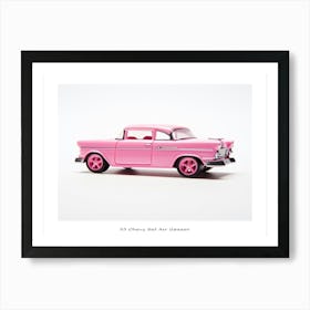 Toy Car 55 Chevy Bel Air Gasser Pink Poster Affiche