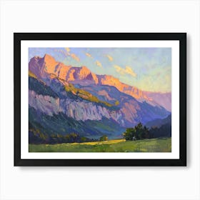 Western Sunset Landscapes Rocky Mountains 4 Art Print