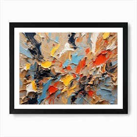 Default Abstract Expressionism Oil 4k 1 Art Print