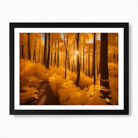 Autumn Forest 106 Art Print