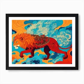 Lion Of The Sky Art Print