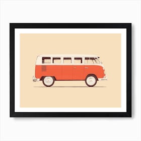 Red Van Art Print