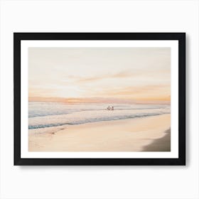 Pastel Beach Sky Art Print