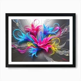 Colorful Flowers 17 Art Print