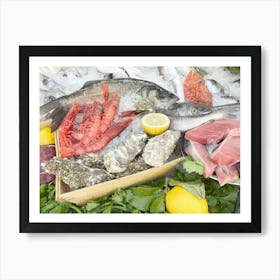 Sicilian Seafood - Market in Sicily, Italy - Photography Art Print