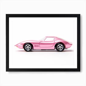 Toy Car 69 Corvette Racer Pink Art Print