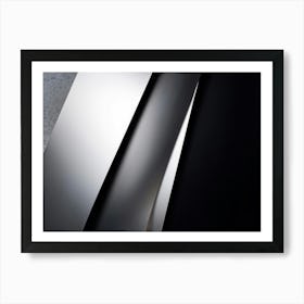 A Digital Render Illustrating An Abstract Design Made On A Metallic Alloy Sheet Catching The Indust (1) Art Print