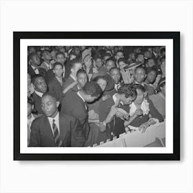 Detail Of Crowd Watching The Orchestra At The Savoy Ballroom, Chicago, Illinois By Russell Lee Art Print