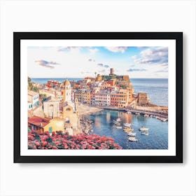 Vernazza Village Art Print