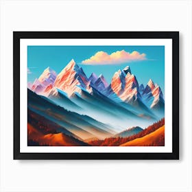 Mountains 4 Art Print