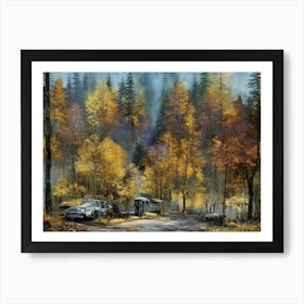 Cabin In The Woods Art Print