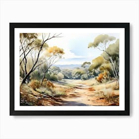 Australian Landscape Painting Art Print