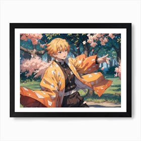 Demon Slayer Zenitsu Agatsuma (12) Art Print