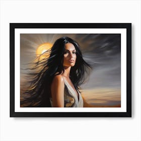 Woman In The Sun 20 Art Print