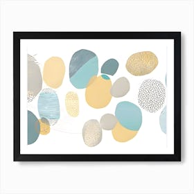 Shabby Chic Abstract Painting Art Print
