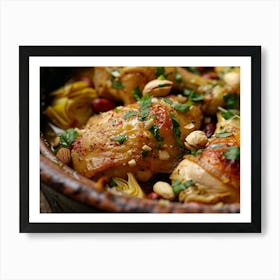 Chicken With Artichokes 1 Art Print