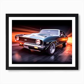 69 Black Camero Art Print