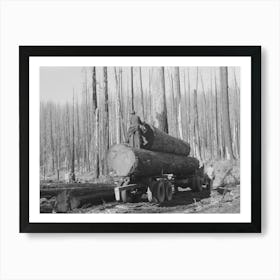 Loading Logs Onto Truck, Tillamook County, Oregon By Russell Lee 1 Art Print