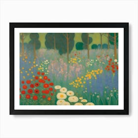 Garden Of Flowers 1 Art Print