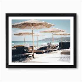 Beachside Cabana Art Print