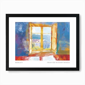 Bergen From The Window Series Poster Painting 3 Art Print