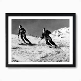 Skiing On Mt Hood Oregon Art Print