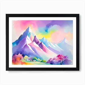 Mountain landscapes 13 Art Print