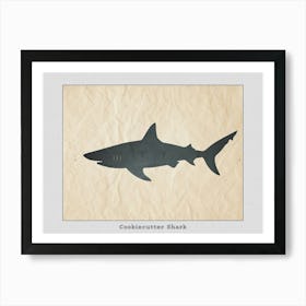 Cookiecutter Shark Silhouette 2 Poster Art Print