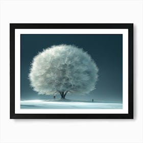 Tree In The Snow Art Print