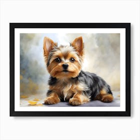 Yorkie Illustration Art Print