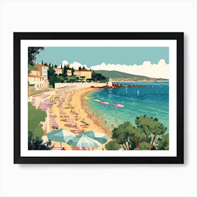French Riviera Vintage Landscape 7 Art Print